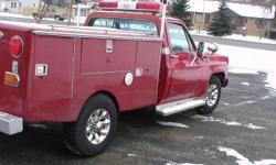 This truck is in excellent condition - NO RUST! 
 
It came from a samll town in Iowa's Fire Department.  It has only 69,000 original miles on it.  I've restored the interior and had it painted.  It comes fully-equipped with lights, siren and spotlights.