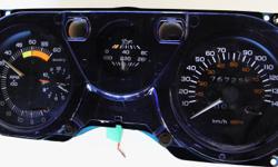 1981 80 79 78 Firebird Trans AM Cluster Gauges Tach Speedo
1981 Pontiac Firebird Instrument gauges cluster with Tachometer, Speedometer, water Temp, oil pressure, gauges and working Quartz clock. Been in clean dry storage for over 20 years removed for