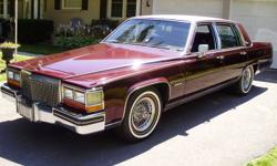 A TURN KEY CLASSIC CADILLAC
 
This is an original 1981 Cadillac Fleetwood Brougham D'Elegance. Pampered its entire life it clearly shows! Only 107,000kms on its Cadillac 368 cubic inch V-8 engine! Perfect body with no dents or rust. Frame and floors are