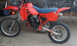 Great Deal!  1984 Honda CR 80 for sale with extra plastics and motor.
Works great.  $675.00 O.B.O
Call Chris at 403-872-4033 in Fort McMurray, AB