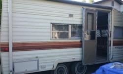 18ft trailer, great condition. We have owned for a couple years. Since we have owned we have put new hot water tank, new toilet, new lino, new blinds. Comes with 2 tanks and tank cover. Some dishes and pots. Microwave and a window air conditioner, you