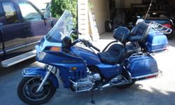 The bike is in great cond.Rides and shifts like a honda should.Breaks are good, tires are exelent Raido & casset work great.Seat is in exelent cond. has a back rest and passenger arm rests, lots of crome.Qualifies for colector plates.  New plugs,front