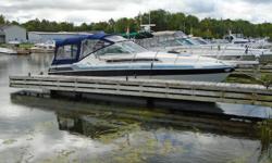 1988 Wellcraft 2800 Monte Carlo Express Cruiser
Description:
This older Wellcraft 2800 Monte Carlo Express Cruiser is in good condition for its age, it has lots of room on the aft deck/helm station area and in the cabin salon/kitchen and forward "V" berth