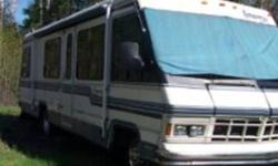 1989 Triple E, Class A, Motorhome.  32 foot.  Comes Safetied.  New Awning & Laminate flooring last year.  Everything works.  A/C and on board power generaor.  Low mileage.  767-7339  Looking to downsize to a smaller unit.  767-4064