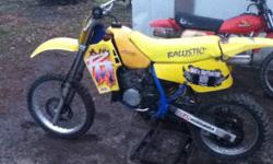 I have for sale a nice 1991 Suzuki rm80 it has a rebuilt motor top to bottom. Runs very well and starts first kick. It comes with an almost complete 1992 rm80 parts bike so you will have parts to last forever.  I have brand new clutch plates and springs