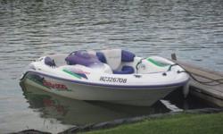1995 Speedster. Twin Rotax 657x engines (85hp each). Original glossy white paint. Single battery converted and fully winterized ready for spring. Both pumps rebuilt spring 2011. Tops of rear seats slightly dry but all others in like new condition. Engines