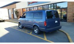 Make
Chevrolet
Colour
blue
Trans
Automatic
kms
287000
I have a very nice , clean ready to go 1997 astro van with the regular 4.3 vortec fuel injected v-6 with the 700r overdrive transmission. All fluids are clean and changed, has air, but is not cold,
