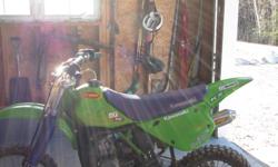 I have a 1997 kawasaki kx 80 that has new fork seals, full new motor job only abuot 7 hours on it, rebuilt rear shock, grips, front and back brakes, renthal gold chain. new back sprocket, new cylinder due to a blown bridge, fmf powercore 2 slip on pipe,