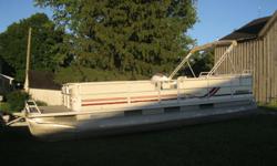 Just Arrived In!
1998 Crest II DL 25' Pontoon Boat w/1998 Mercury Mariner 40hp
* 1998 Mercury Mariner 40hp
* Power Tilt, dual station
* Boat 25 ft long x 8 1/2 ft wide
* Deluxe Model
* Seats 14, Full Furniture
* Furniture is in excellent condition
*