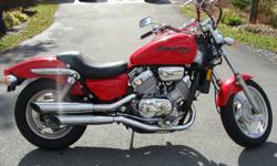 This bike is in terrific condition and as you would expect with a Honda it runs very well. The four cylinder engine produces plenty of power for the highway and great acceleration.
A rear seat and sissy bar also comes with the bike.