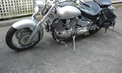 For Sale
Yamaha VStar 1000 90000 k
bike has been sitting for a year,she starts but i cant seem to get it idle,bike has lots of chrome a real head turner,cobra exhaust,brand new starter clutch before end of last riding season ,new rear tire,1/2 season on