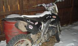 I have a 2000 CR250R for sale it just had the engine done everything is fresh. It has boysen reeds, Shift fat bars, new tires, new rear brake claiper and brake pads, acerbis bark busters, and renthal sprockets. The motor has wisco piston, hot rod crank,