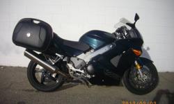 2000 HONDA VFR 800 INTERCEPTOR. EXCELLENT CONDITION. ONLY 20,000 KMS.  COMES WITH GIVI HARD BAGS.  BEAUTIFUL LITTLE SPORT TOURER. READY TO GO.  COME ON DOWN OR CALL.  CALGARY CYCLE CITY.  4507-1st. STREET S.E. 403-287-8008.