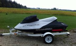 I'm selling my 2000 seadoo rxdi millennium edition with a northtrail trailer. I currently have it winterized in a heated shop. I'm asking $5000. This machine has 90hrs on it and I also have all the documents for services.
Please contact me at 5198034458