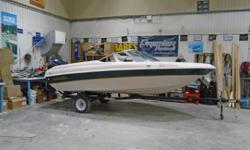 2000 Sunstream 16' Sport
This quick bowrider is in very good condition and is powered by a great running 115 Evinrude. It is oil and fuel injected for trouble free, economical fun and it has been recently serviced. The boat has back to back seats that