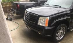 Make
Cadillac
Model
Escalade
Year
2002
Colour
Black
kms
311000
Trans
Automatic
02 Cadillac Escalade, 311000km. Runs flawless, brakes done recently w/ drilled and slotted rotors, new callipers and pads. New Pirelli scorpion m+s tires on Jan.5,2016. After