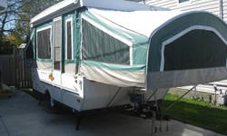 We are selling our 2002 Coachman Clipper.  Second owners.  Very clean & well taken care of.  Awning attaches to the box - permanent toilet -furnace -  Side table & 3 burner stove can be used inside or out(never used inside).  Water tank has never been