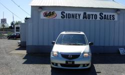 Make
Mazda
Model
MPV
Year
2002
Colour
Grey
Trans
Automatic
Sidney Auto Sales, 10077 Galaran Rd in west Sidney. 2002 Mazda MPV, 6 Cyl, Auto, A/C, CD, Stow and go back seat, Power windows, Power locks, Only 174K.