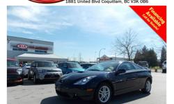 Trans
Automatic
2002 Toyota Celica GT with alloy wheels, fog lights, power locks/windows/mirrors, sunroof, A/C, CD player, tape deck, AM/FM stereo, rear defrost and so much more!
STK # 54042A
DEALER #31228
Need to finance? Not a problem. We finance