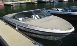 This 19 foot boat is in immaculate, as new condition not a stitch out of place with only 70 gently used hours on this 3.0L 4cyl gas friendly mercury engine. Comes with galvanized easy load trailer and 2 new batteries.
We are the second owners and aside