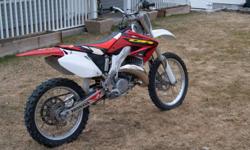 2003 honda cr125
recently had top and bottom end rebuilt
fmf aftermarket exhaust
new maxxis It back tire and brake pads
new clutch plates
air filter and transmission oil changed every couple rides
good running bike
If interested and want more info please