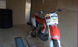 2003 cr 250 brought home with me from alberta last summer works good fresh motor with lots of power. new rear tire and fork seals. also have papers and manual to go with it. 3000