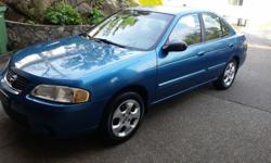 Make
Nissan
Year
2003
Colour
blue
Trans
Automatic
kms
186162
Great running fuel efficient reliable car with low kms. 2 new front tires and the rear tires are in good shape. A lot of work has been put into this car over the past 7 years making this a great