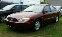 Make
Ford
Model
Taurus
Year
2004
Colour
Red
kms
223000
Trans
Automatic
2004 Ford Taurus SEL V6 Sunroof!
3.0l V6, Automatic, ABS, A/C, Cruise control, Power windows/locks/mirrors & seat.
223,000 km.
Certified with E-Test included.
Taxes are not included in