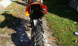 I HAVE a 2004 ktm SX in perfect condition.... i recently broke my foot and lost my intersest of dirtbiking so i want to try out four wheeling...my bike has new front break, back vender, throttle and cable, also have FMF pipe hydrolic front and back breaks