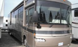 It has full body paint and yes only 38,400 km on it. This bus is certainly in "like new" condition. Two slide outs in the main living area giving you a huge living space and one slide out in the bedroom, It has a huge kitchen with solid surface counters,