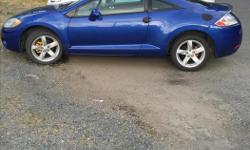 Make
Mitsubishi
Model
Eclipse
Year
2006
Colour
Blue
kms
160930
Trans
Manual
2006 Mitsubishi Eclipse! 5 speed standard. 2.4L engine. Reason for sellin is upgraded to a truck. Great car! Runs awesome, Never had any issues with it. Has a little bit of damage
