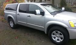 Make
Nissan
Model
Titan
Year
2006
Colour
Silver
kms
210000
Needs Nothing, serviced by Campus Nissan. This LE has it all, Deep Grey Heated Leather, Sunroof, center console, Air, Tilt, Cruise. Stock Stero with Sub, power mirrows extendable for towing. Magna