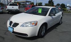 Make
Pontiac
Colour
white
Trans
Automatic
kms
165000
2006 Pontiac G6 GT
4 door, automatic, a/c, tilt, cruise
No Accidents, Drive Clean
Only 165,000 kms
Warranty included in price
Please Call
250-753-1900 or 250- 729-5354
Dealer # 10787