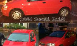 Make
Suzuki
Model
Swift
Year
2006
Colour
Red
kms
150250
Trans
Automatic
2006 Suzuki Swift 5 door Hatch Back.
-A great car both in city and on the highway,
-Economic on gasoline, and has 150,250 kms on it.
-Excellent Condition!!!
Features:
-Automatic