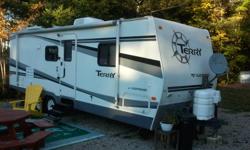 2006 Terry Extreme Edition in great shape, this is a awesome trailer for 2 but it sleeps 6 , table folds down and it has a pullout couch. lots of storage and roomy with the double slide you can live in it if you want. this trailer DOES NOT LEAKE AND NEVER