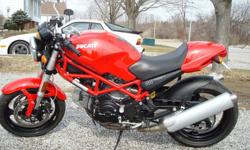 I am selling a red 2007 ducati monster 695. This bike has approx 8000km's on it and was bought brand new from the Ducati dealership in Ajax ON in 2008. The bike is in mint condition and has been very well taken care off. It has been stored in a heated