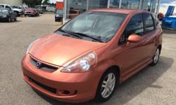 Make
Honda
Model
Fit
Year
2007
Colour
Orange
Trans
Automatic
EQUIPMENT:
4 Cylinder
1.5 L
Automatic
4 Door
160,061 KM
Cloth seats
Power steering
Power windows
Power locks
Power mirrors
Auxiliary audio input
CD player
AM/FM radio
Air conditioning
Cruise