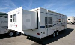 2007 JAYCO JAY FEATHER 254
NO DEALERSHIP FEES
Available Now For $12,990 OR $149/mth*
STOCK # 16123u
Included Options
Awning Manual
A/c Standard
Furnace
6g Gas/elec Hwt
2 Door, 6 Cube Fridge
1 Slide, Rear Bed
Leveling Jacks, Manual
Tv Antenna
Cd Player