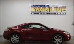 Make
Mitsubishi
Model
Eclipse
Year
2007
Colour
Burgundy
kms
63440
Trans
Automatic
Price: $12,995
Stock Number: G1145BA
Engine: Gas V6 3.8L/234
Cylinders: 6
Fuel: Gasoline
Drivers only for this sleek and powerful 2007 Mitsubishi Eclipse GT. Enjoy silky