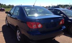 Make
Toyota
Model
Corolla CE
Year
2007
Colour
Blue
kms
260000
Trans
Automatic
2007 Toyoto Corolla CE, automatic, cd, air, excellent condition, inspected. $5,000. Call Robert at 902 888-7930 or 902 831-2294