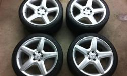 Description: COMPLETE SET OF 4 ORIGINAL MERCEDES-BENZ 19.INCH A.M.G WHEELS PKG WITH TIRES!!!WILL FIT ANY SL -CLS- S-SERIES!!!PRICED TO BE SOLD AT $3000 FIRM. 905 341 2116.