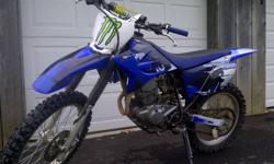 The bike is in mint condition never had any problems with it. I bought it at the start of last year and rode it for one season TRAILS ONLY. It comes with new graphics on top of new plastics, pro taper handle bars, billet exhaust tip, i just put a brand