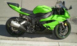 2009 Kawasaki NinjaÂ® ZX-6R Green. Great Condition, -Only 4,700 km, Undertail Kit (2 in 1 rear light), Sliders, Great First bike! I'm looking to trade up $8,700-call 416-833-5576