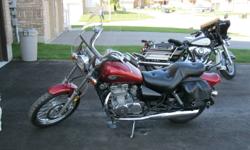 MINT CONDITION - certified. VULCAN 500, leather saddle bags and large memphis windshield. Brand new.. MUST SEE