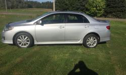 Make
Toyota
Model
Corolla
Year
2009
Colour
Silver
Trans
Automatic
This car is in excellent shape loaded 4cyl automatic transmission power windows locks air tilt cruise sunroof cd. New front brakes and MVI 176,000km