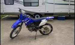 Hi, I'm selling my 2009 yamaha TTR230, 4stroke dirtbike. Runs great no problems with it. Its ready to ride. Its in overall great shape! It has electrix start. It has a new number plate. Wheel bearings, and spokes. Always done regular maintnance. Always