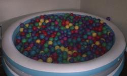 Selling our ball pit balls. These are the larger commercial ball pit balls (3"x3"). 200 balls per garbage bag, each bag is $30.
Or buy the whole lot for $175 (pool not included)