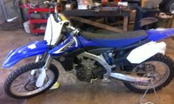 Never raced. Regular maintenance from authorized yamaha dealer. New back tire. No scrapes or dings. Never dumped. Very well looked after
This ad was posted with the Kijiji Classifieds app.