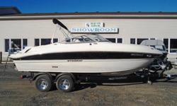 2013 Stingray 215 LR
Description:
This one owner bowrider is ideal for big water or small. It is powered by a powerful but efficient fuel injected 5.0 litre Volvo GXi and includes a tandem trailer with brakes. It is nicely appointed for a day on the water