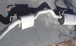 Single exhaust muffler and tailpipe off a 2015 Ram SLT reg cab long box. OEM stainless steel. will fit 3.6 lt or V8. Factory side exit behind passenger rear wheel.
Inlet pipe size on muffler is 2 7/8"
Excellent shape, no dents, no rust